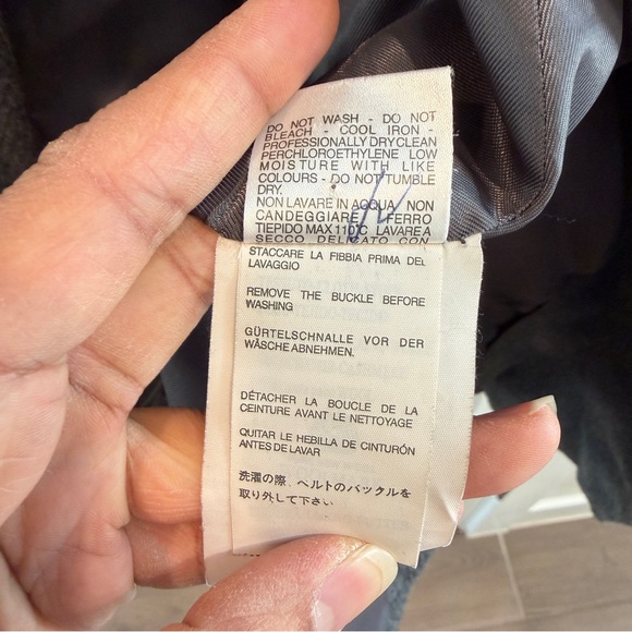 NEW Long Cashmere Alpaca Lana Wool Winter Coat Women’s sz S Premium Grey Color - Picture 11 of 16